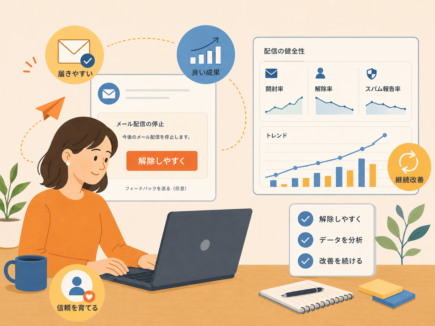 配信停止を無理に防ぐのは逆効果！改善を続けられる運用を作ろう