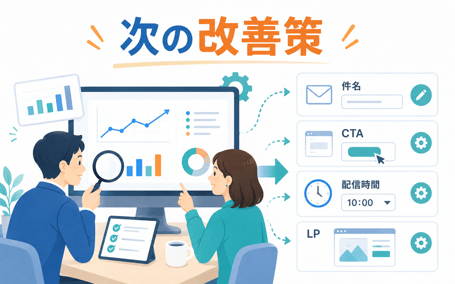 数字を眺めるだけで終わらない！レポートから次の改善策を見つけよう